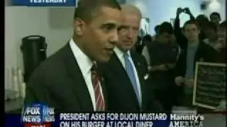 Hannity Attacks Obama For Putting Mustard On His Burger, More Fair and Balanced Reporting