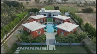 Architectural Gem 4-BR Villa in Medchal | Pool, Indoor Projector & Cricket 🎯🏊