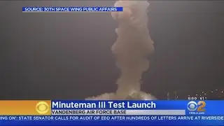 Unarmed Test Missile Launches From Vandenberg AFB