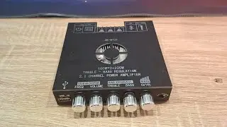 Усилитель ZK-HT21 2 КАНАЛА ПО 160 ВАТТ И 1 КАНАЛ 220 ВАТТ!? 2.1 УСИЛИТЕЛЬ ЗВУКА ДОМА #dlaudio #amp 
