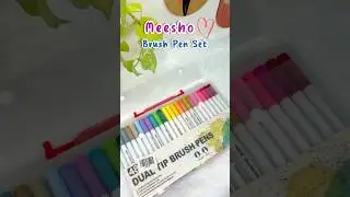 Набор ручек-кистей #meeshofinds #meesho #meeshopping #meeshohaul #asmr #art #viral #trending #yts...