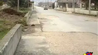 Italia 2 - 16/01/2010 - Teggiano - Protesta per la disastrosa situazione di alcune strade