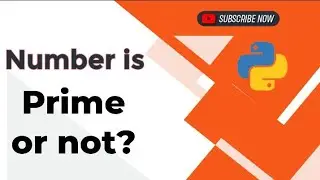 write a python program to check number is Prime or not #video#youtube @greatthings2005pv