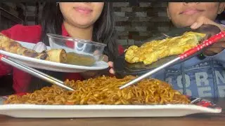 Eating Samyang Jjajang noodles/Black bean noodles/Asmr