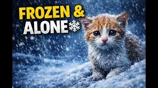 Frozen in the Snow ❄️ | A Tiny Kitten&rsquo;s Fight to Survive the Winter