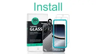 Poco F7 5G Tempered glass ibywind Protector & Easy Install Kit & Camera Lens Protector