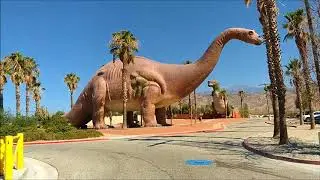 The Cabazon Dinosaurs near Palm Springs, CA, USA.