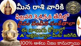 మీన రాశి వారికి దేవుడు పంపిన సంకేతాలు మొదలయ్యాయి | 2026 ఫిబ్రవరి 3–6 రాశి ఫలాలు