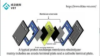 Proton exchange membrane water electrolysis to produce hydrogen