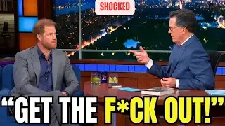 Prince Harry Kicked Off Colbert&rsquo;s Show After Fiery Comments | Shocking Late-Night TV Moment