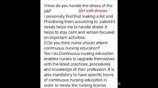 OET WARM UP QUESTIONS WITH ANSWERS