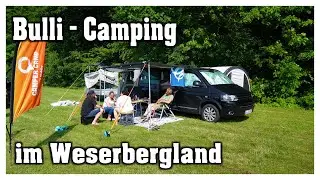 Bulli-Camping im Weserbergland | Familien-Camping im VW T5 Multivan