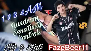 Beer11  ID, SENSITIVITY, HANDCAM AND CONTROLS | FAZE ESPORTS  #Faze #RRQ #BAC #BGMI #pubgm