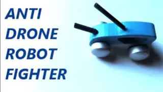 FIRST EVER ! Self balanced in turn wheeled guns armed robot / DRONE  by side shift center of gravity