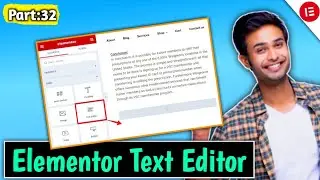 Elementor Text: Step by Step Guide💡| Text Editor Element Elementor Tutorial in Hindi
