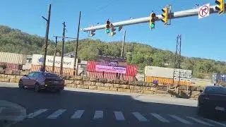 Driving Downtown Bluefield WV, talking about some historic buildings. Tourangie.com #tourangie