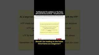 As a beginner, which should you choose? High or Low time frames?