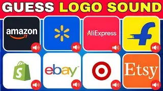 Guess The Shopping App Logo Sound 🛒📱 | Amazon, eBay, Walmart, AliExpress | Quiz 2025