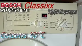 Bosch Classixx 1200 Express WFO2467GB/01 - Cottons 40ºC