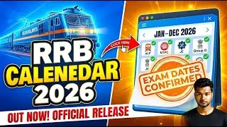 RRB Calendar 2026 OUT | RRB 2026 Recruitment Calendar Explained |RRB Calendar Overview #rrb2026