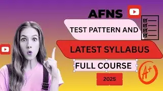 Afns test syllabus 2025|Afns syllabus 2025 | Afns test pattern 2025|Afns test     prepration 2025