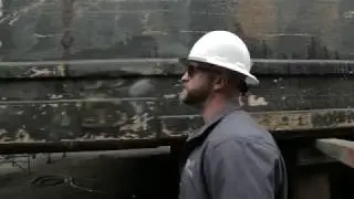 Blasted TV Green Diamond vs Copper Slag at Superior Shipyards