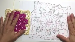 How to Read Crochet Chart for Square 5 of Springtime Afghan CAL
