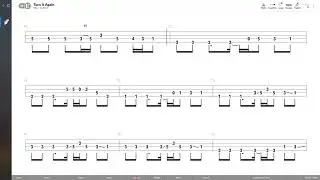 Red Hot Chili Peppers - Turn It Again (BASS TAB PLAY ALONG)