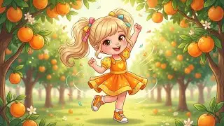 🧡 Orange Color Song for Kids | Learn Colors with Ava 🍊 | The Cartoon Couch