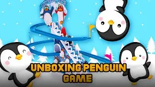 JOLLY PENGUIN RACE | Unboxing, Review and Test | Penguin Racing Track