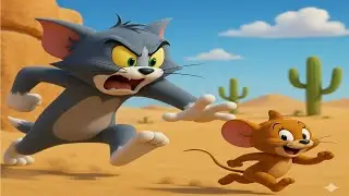 TOM AND JERRY  DESERT STORY FUNNY TWIST #cartoon #tomandjerry #cartoonviral #TomAndJerryDesertAdven
