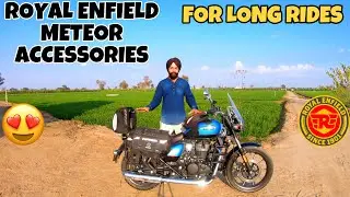 Royal Enfield Meteor Accessories for long Rides | #meteor 350 accessories
