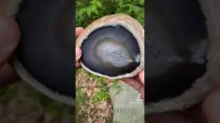 Really Cool Agate Enhydro Crystal Specimen