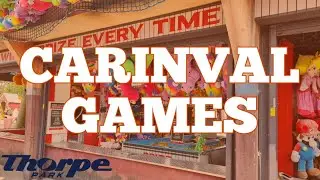 CAN WE WIN ON THE CARNIVAL GAMES? | THORPE PARK
