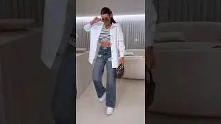 Denim Desenfadado Chic: Jeans Statement y Toque Deportivo #fashiontrends #ootd #grwm #streetwear