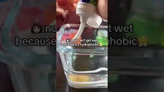 Toothpaste vs our hydrophobic sand😳😬