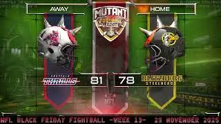MFL 2025 26 Season Week 13 Snuffalo Thrills @ Blitzburgh Steelheads
