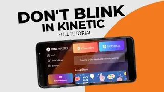Don't BLINK | Don't blink Typography editing in KINEMASTER | Fast KINETIC Typography intro | F Typo
