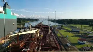 PANAMA Transit,at GATUN LOCKS