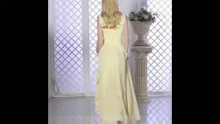 V Neckline Plus Size Modest Formal Dress B617