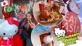 FUI NO RESTAURANTE DA HELLO KITTY AQUI NO BRASIL !! VISITANDO A LIBERDADE DAILY VLOG