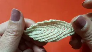 Πλεκτό φύλλο για δαντέλες/Tutorial/