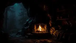Night Rain in a Cave | Rain Sounds for Sleeping & Insomnia Relief ASMR