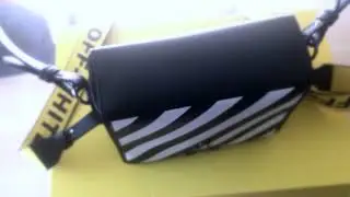 Off White Binder Clip leather shoulder bag unboxing