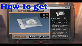 Life After - How to get free Formula Shard without event