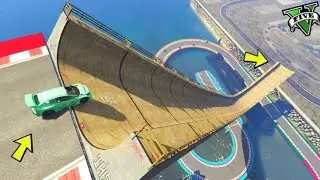Mega Ramp Challenge GTA V 😱 | Indian Bike Driving 3D 🏍️ | MrBeast Style | Free Fire & PUBG Gameplay🔥