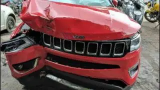 NEW JEEP COMPASS ACCIDENT IN INDIA ( FIRST INDIAN COMPASS)