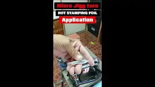 HOT STAMPING FOIL Diy Micro Jigging Lure How to Apply