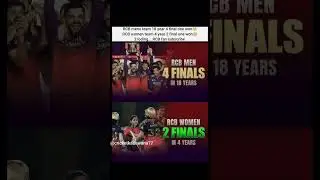 RCB MENS TEAM AND WOMEN TEAM ONE WON FINAL ☺️❤️