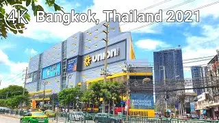 [4K] Walking from Lat Phrao to Phahon Yothin MRT Subway Station in Bangkok, Thailand